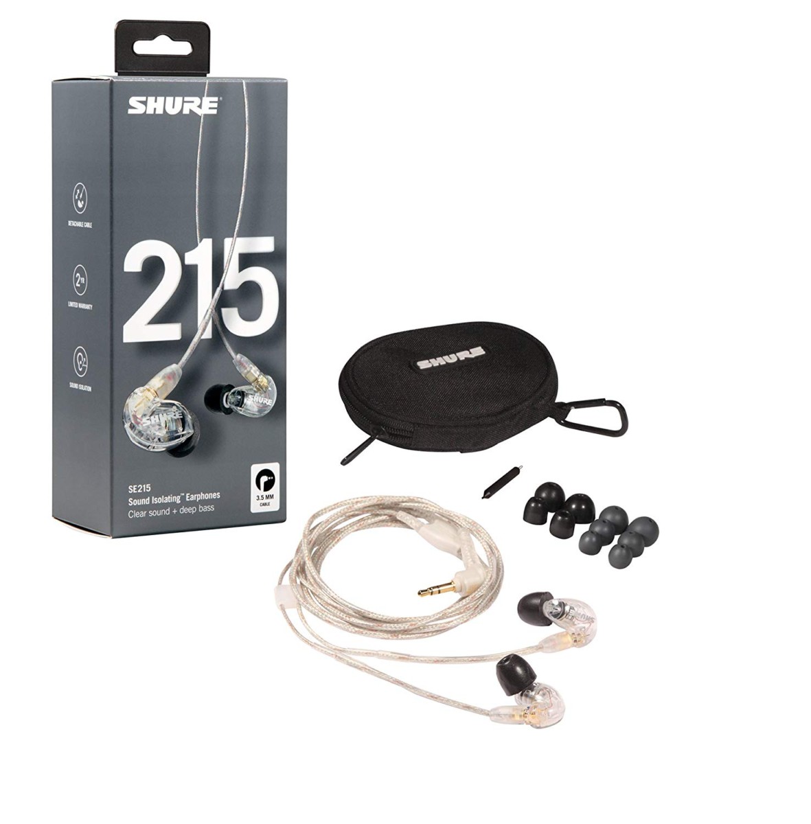 Shure SE215-CL Sound Isolating Earphones Shure SE215-CL Sound Isolating Earphones