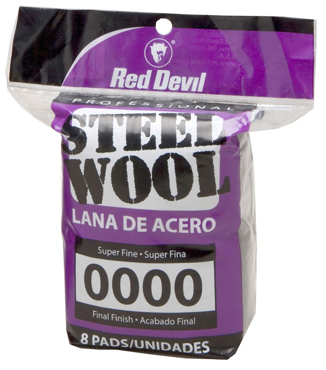 Red Devil 0320 Steel Wool, 0000 Super Fine, 8 Pads